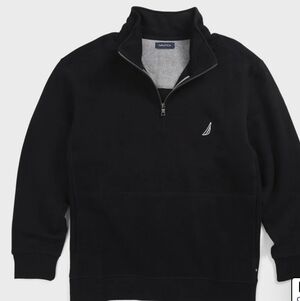 NAUTICA NAVY BLUE 1/4 ZIP SWEATER SIZE 2XL